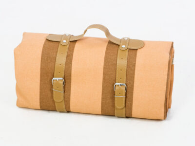 mocha large picnic rug with pu handle